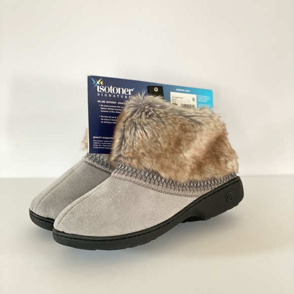 Isotoner Signature Microsuede Tiffany Boot Slipper